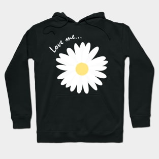 Love me, Love me not Daisy Polkadot Hoodie